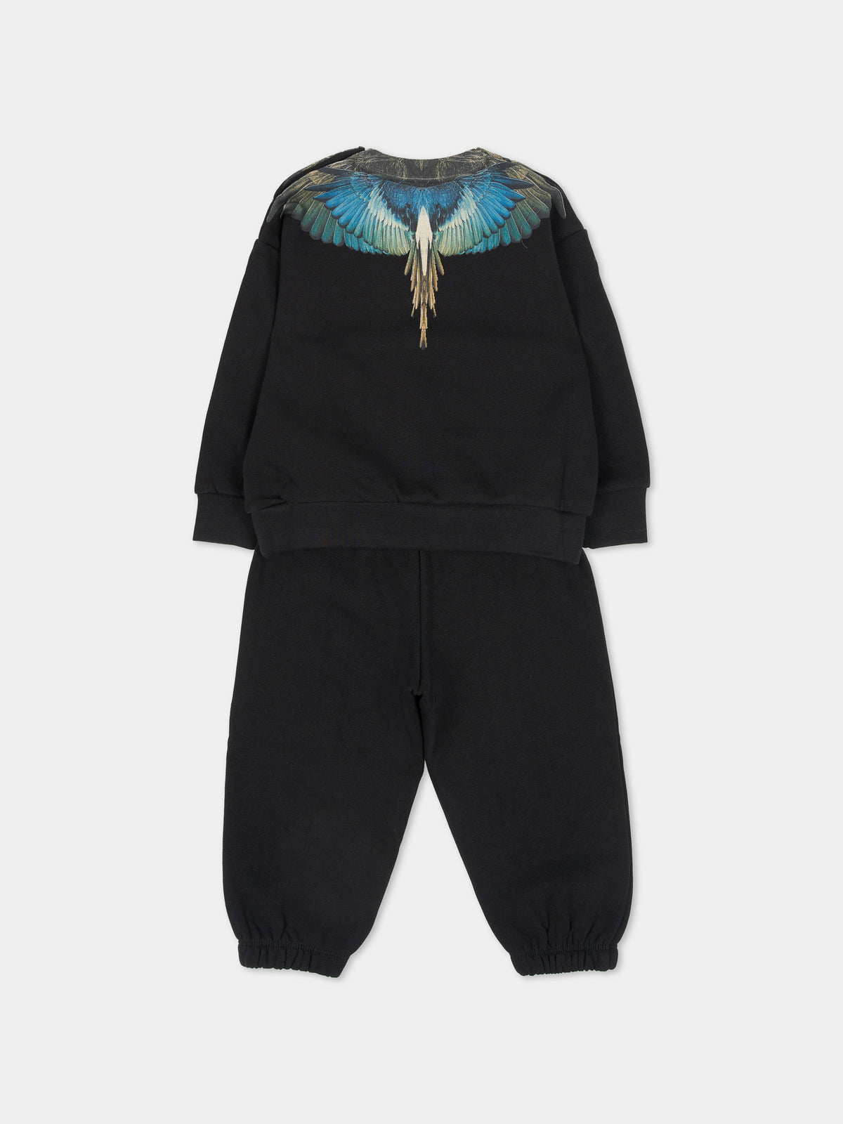 Completo sportivo lungo nero per neonato,County Of Milan Kids,F6CMNBTP115 110