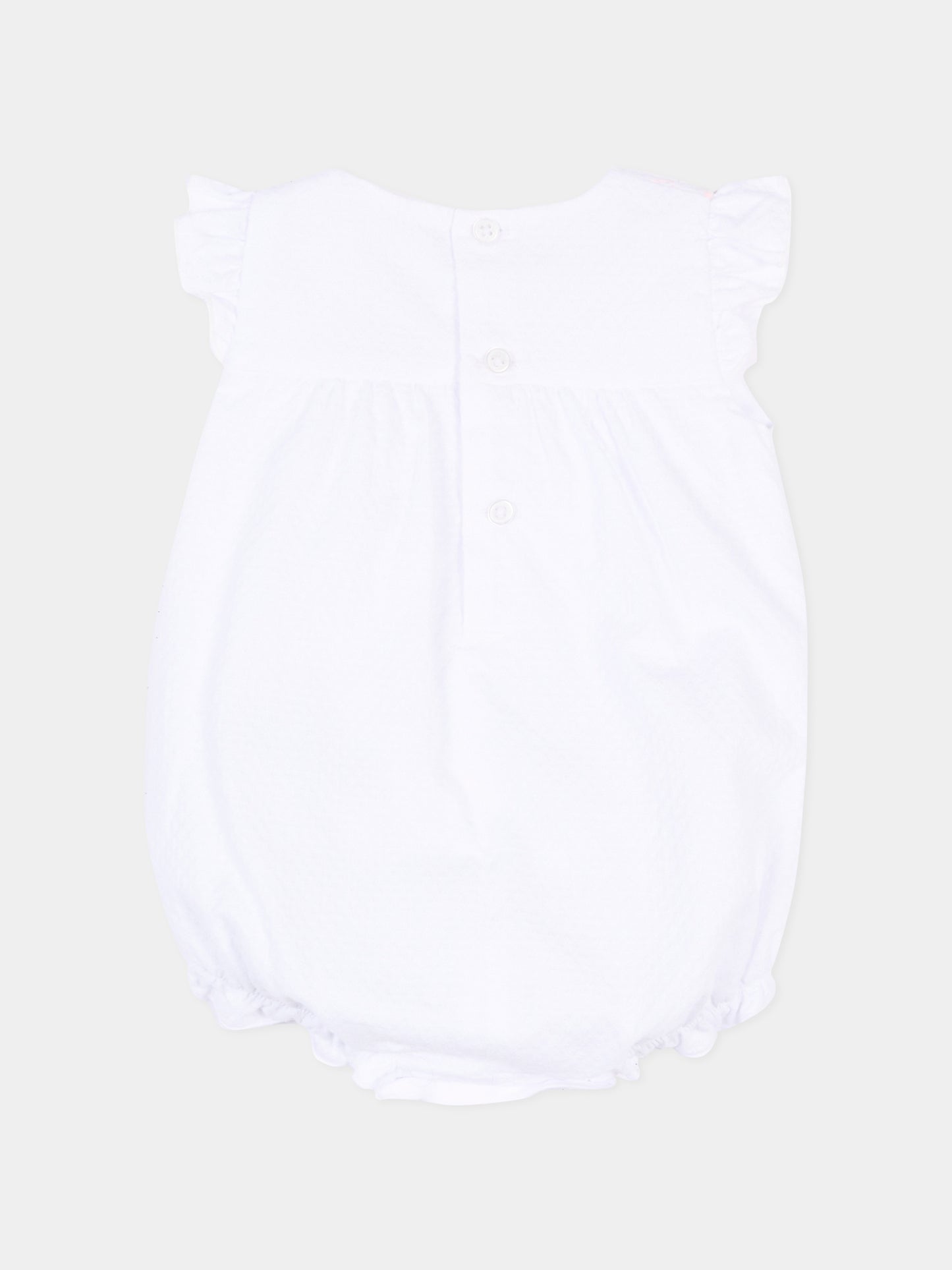 Pagliaccetto bianco per neonata,Paz Rodríguez,005 153394 01 T2070