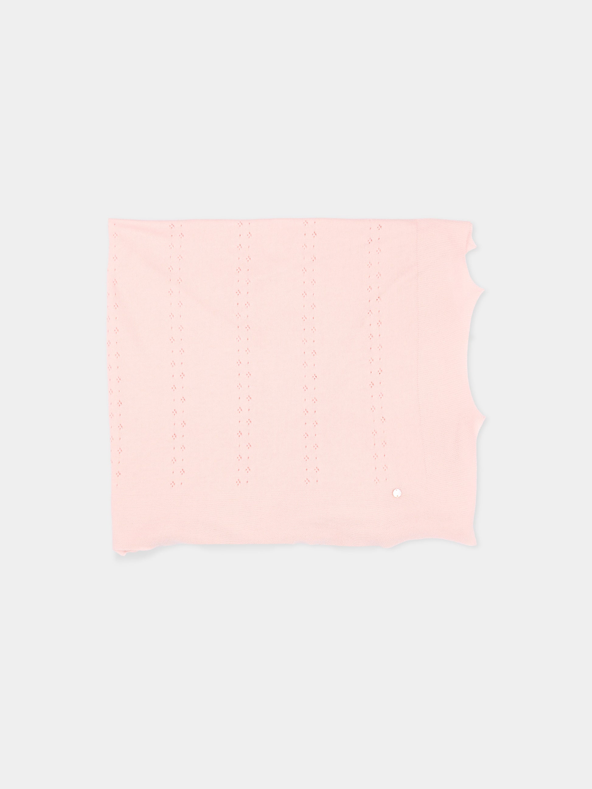 Coperta rosa in tricot per neonata,Paz Rodríguez,029 123684 322 H82