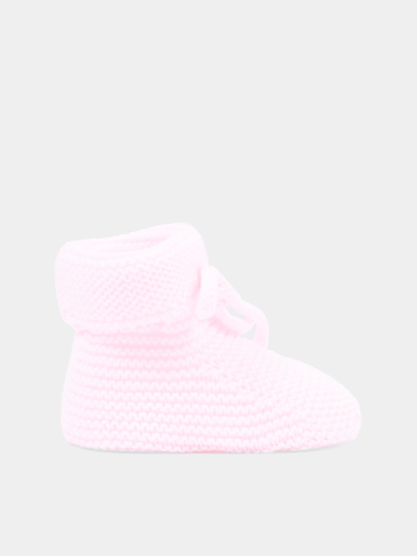 Babbucce rosa tricot per neonata,Paz Rodríguez,018 123686 322 H82