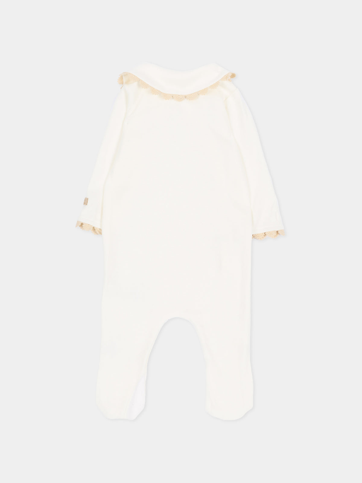 Tutina avorio per neonati con colletto,Bamboom,1225TE00087 NATURAL WHITE