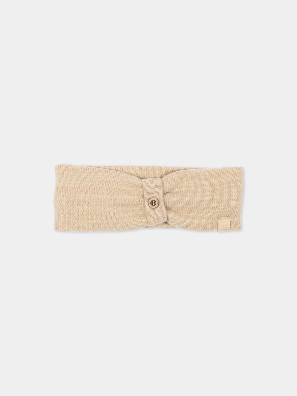 Fascia beige per neonata con nodo,Bamboom,1249TE00088 SAND