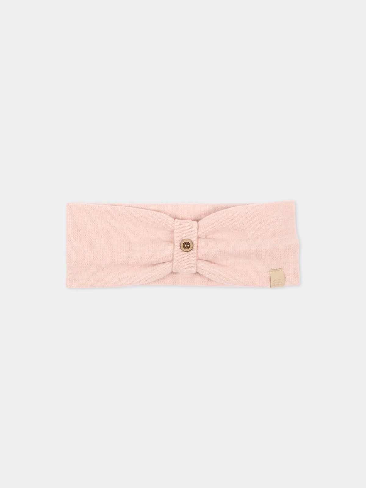 Fascia rosa per neonata con bottone,Bamboom,1249TE00088 WARM PINK