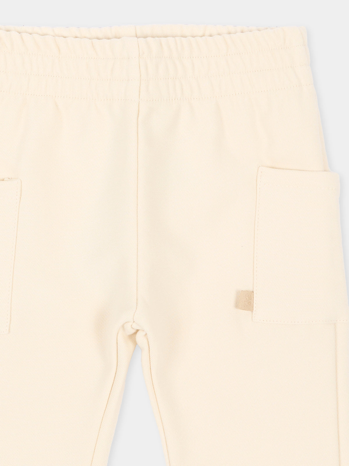 Pantalone avorio per neonati,Bamboom,1246TE00086 WARM WHITE