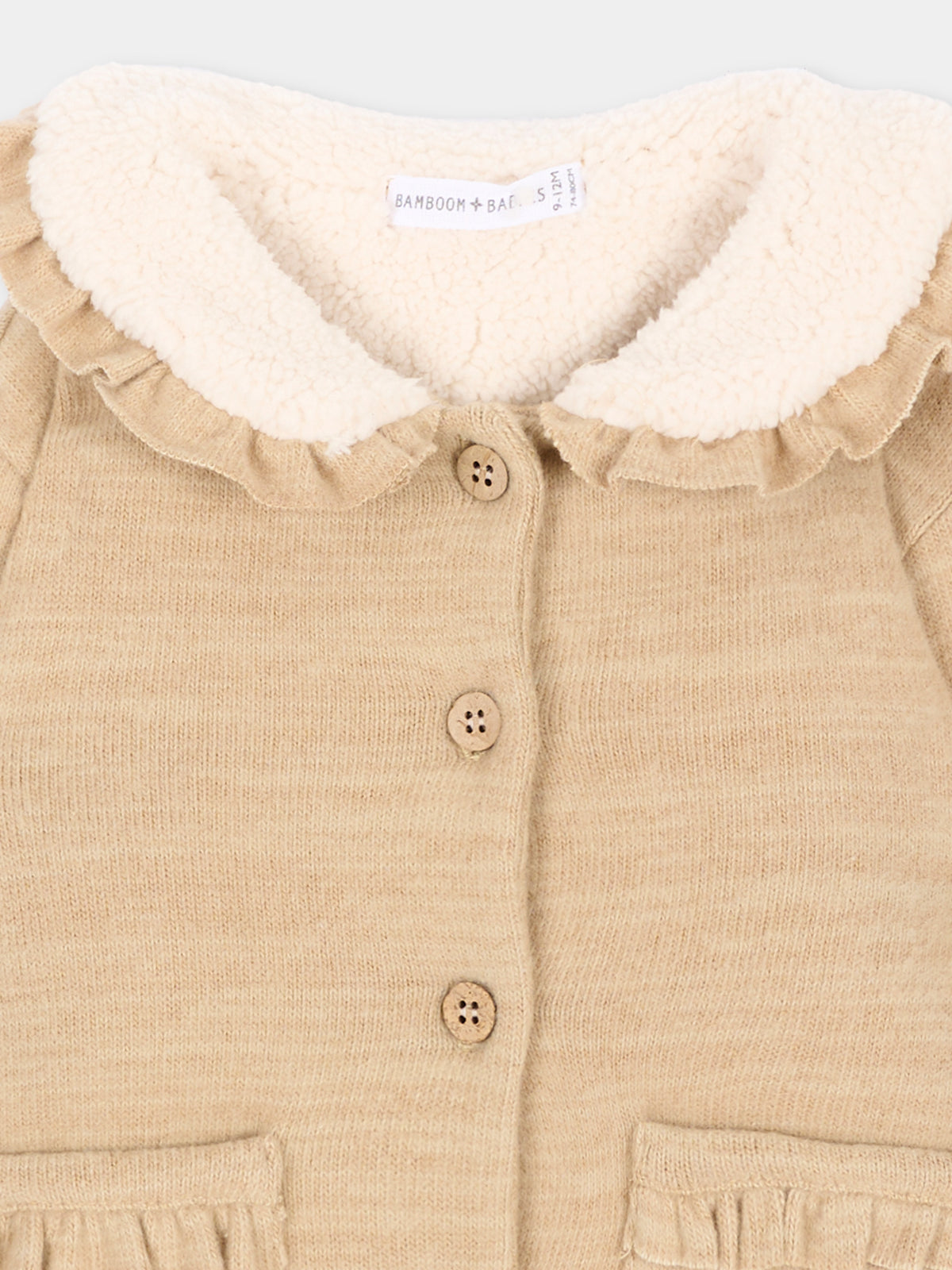Giubbotto beige per neonata,Bamboom,1220TE00088 SAND