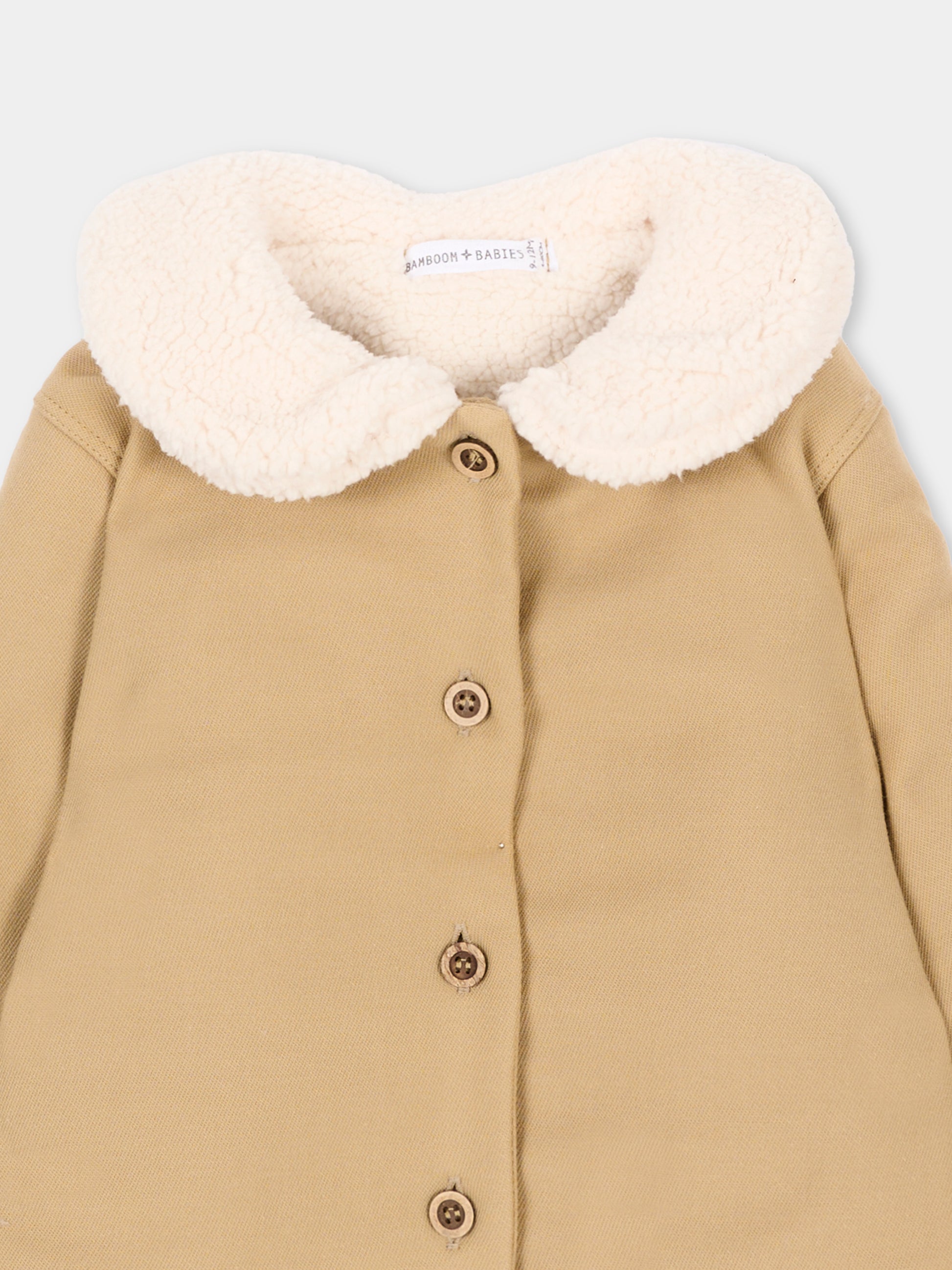 Cappotto beige per neonata,Bamboom,1233TE00086 SAFARI