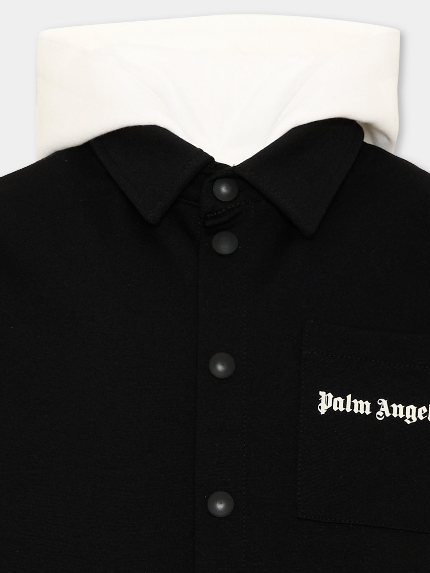 Giacca nera per bambino con logo,Palm Angels,F6PAJBSI021 110