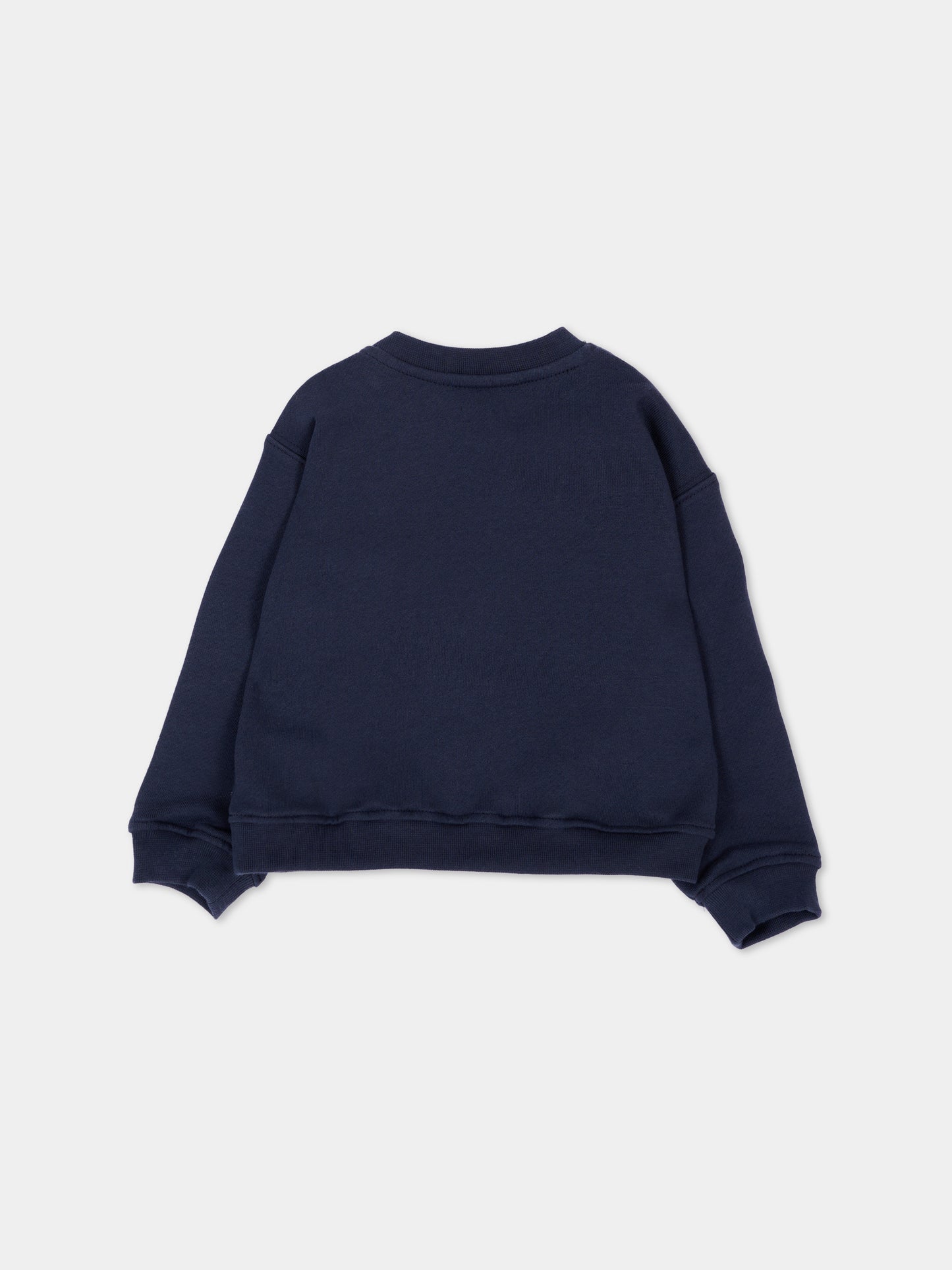 Felpa blu per neonato con teddy bear,Palm Angels,F6PANBSW192 1528