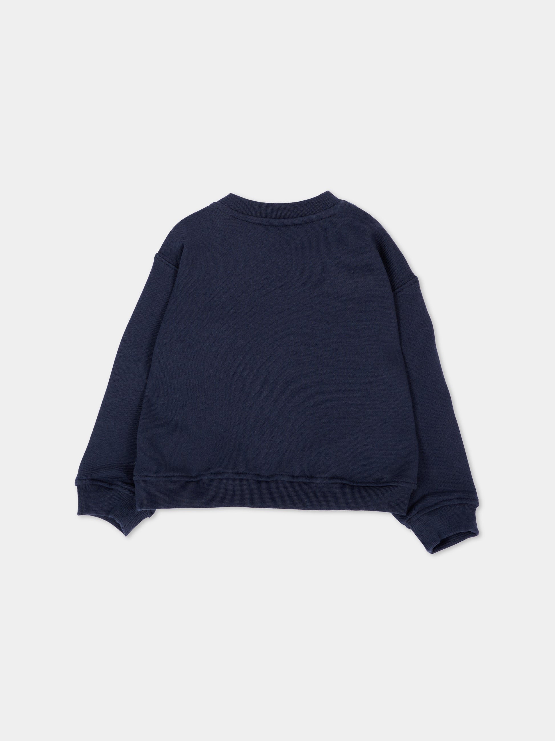 Felpa blu per neonato con teddy bear,Palm Angels,F6PANBSW192 1528