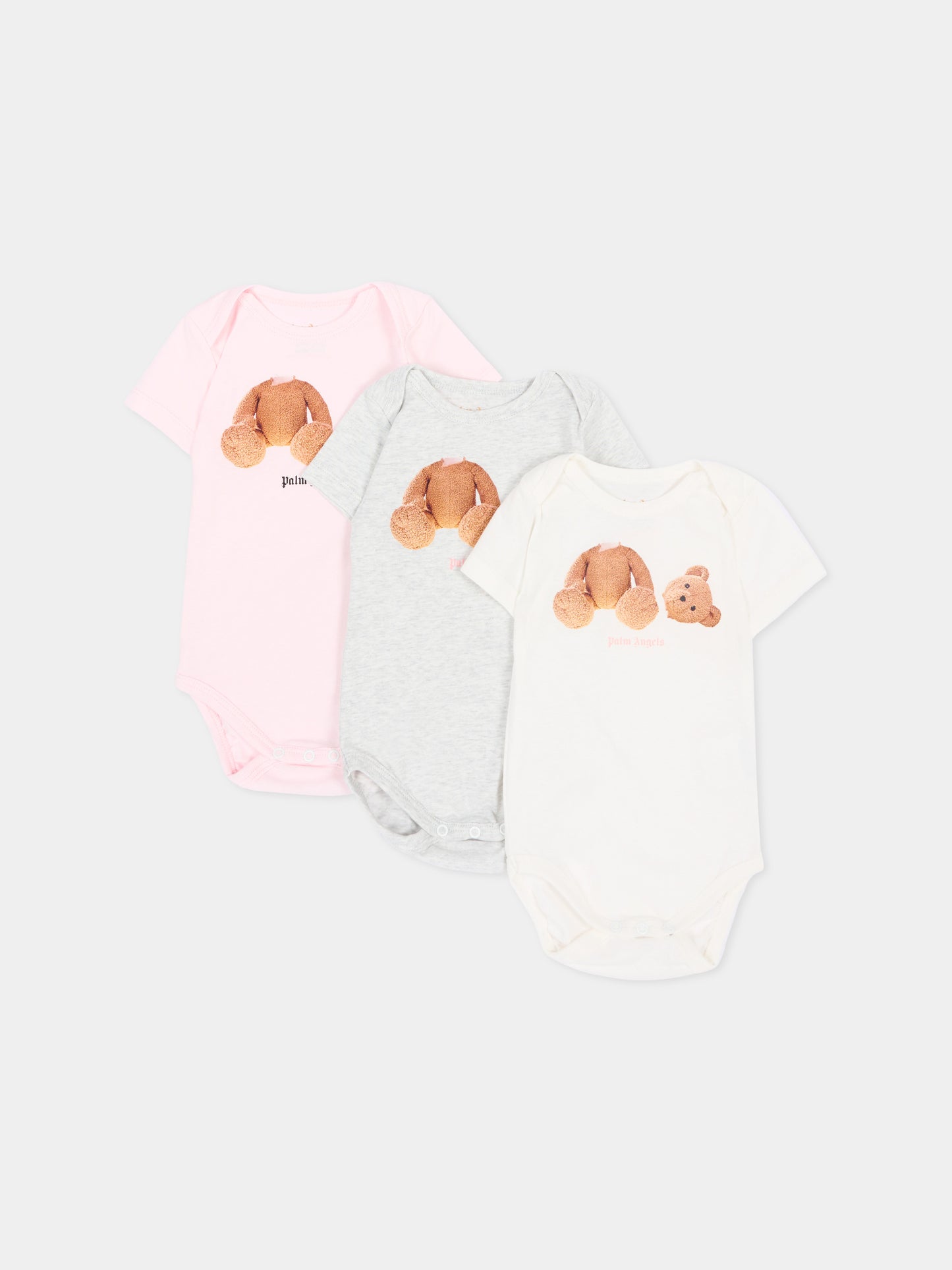 Body multicolor per neonata teddy bear,Palm Angels,F6PANGBY188 INT19