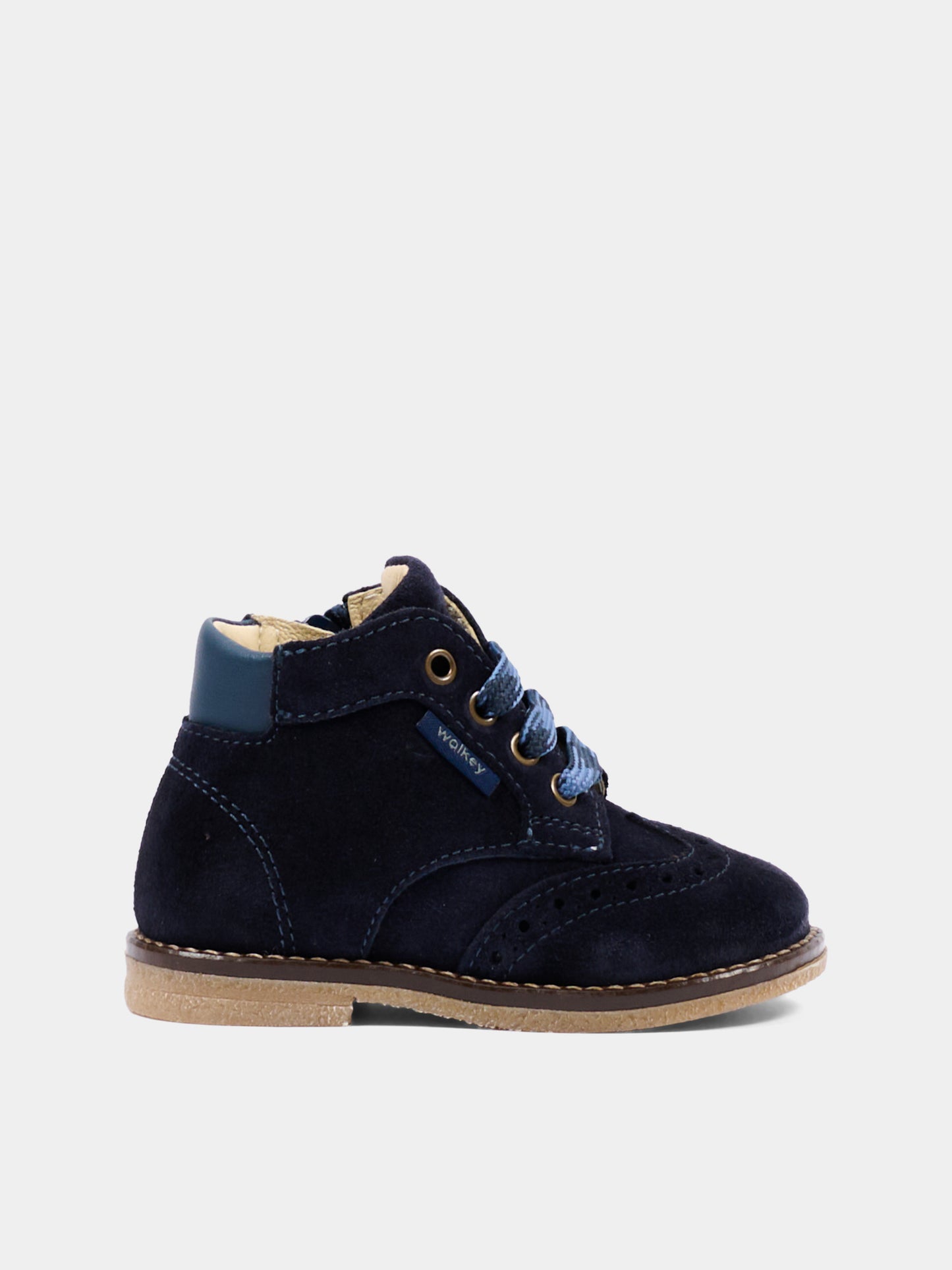 Scarpe stringate blu per neonato,Walkey,Y1B5 44290 0071800