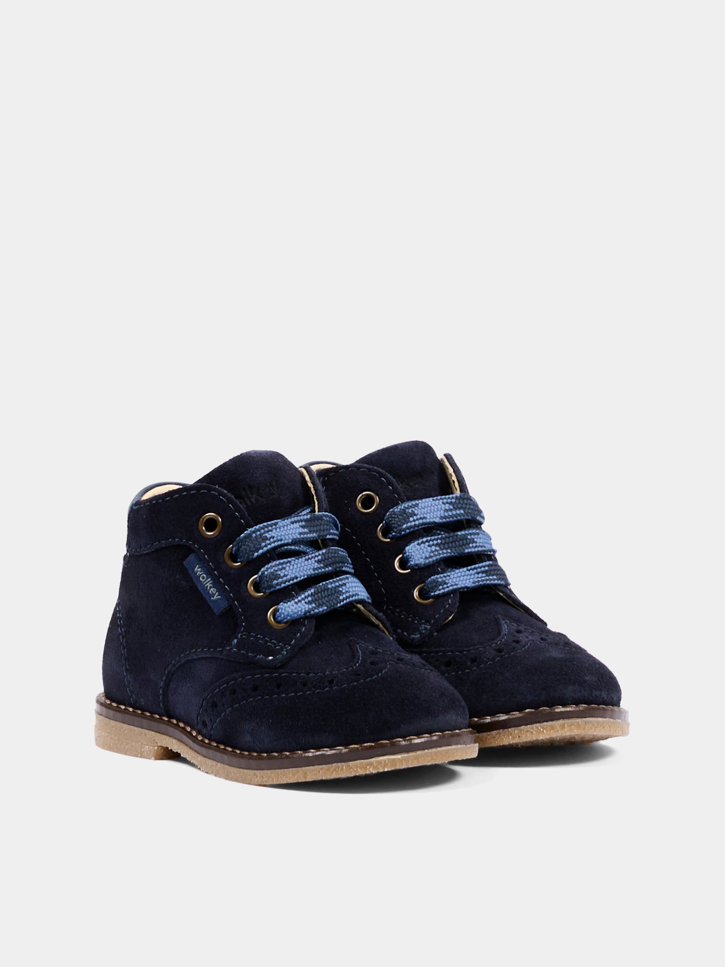 Scarpe stringate blu per neonato,Walkey,Y1B5 44290 0071800