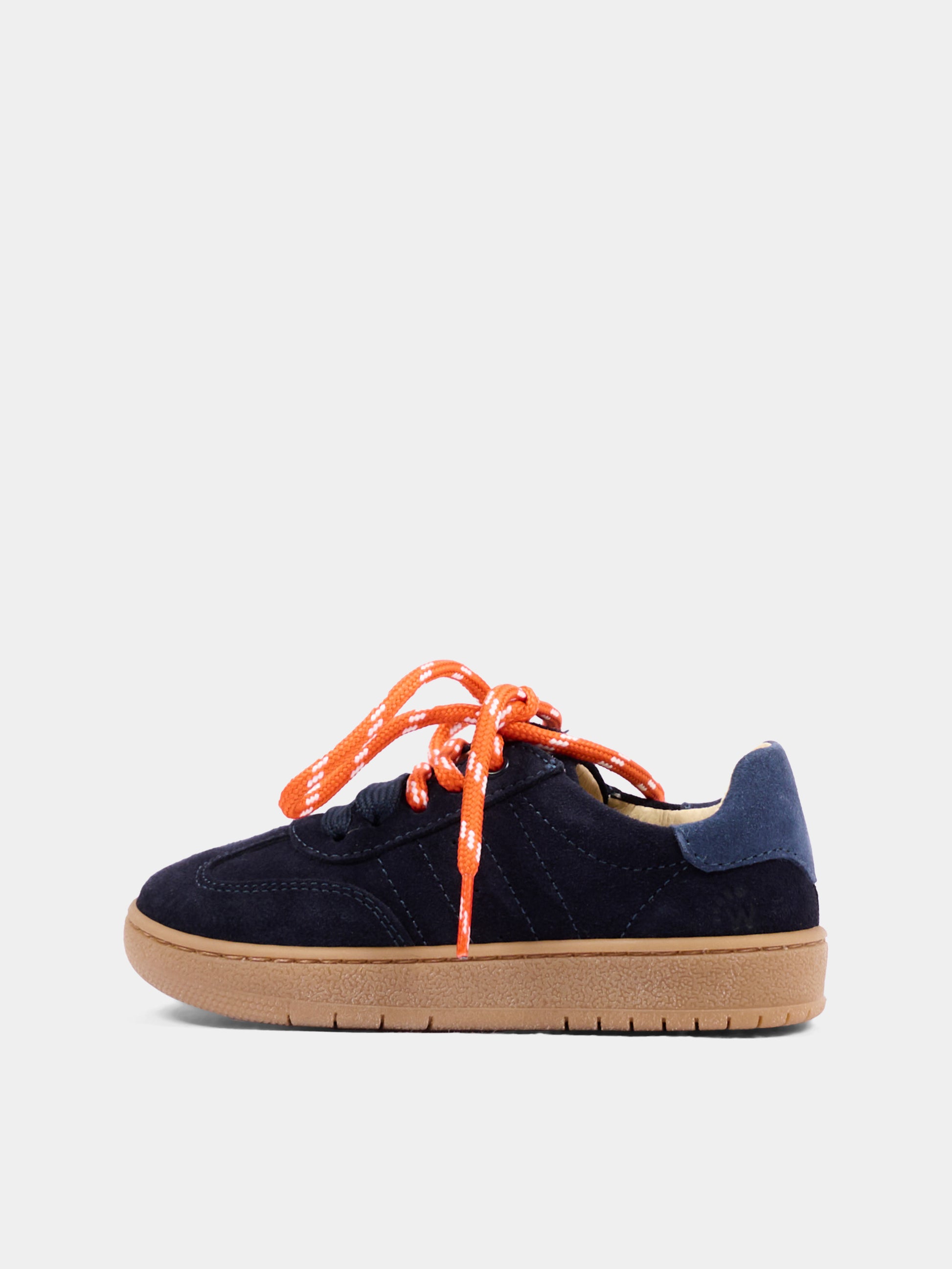 Sneakers blu per bambini con lacci arancio,Walkey,Y1B9 44253 0136A839