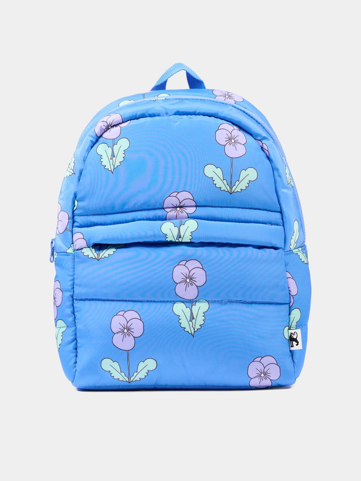 Zaino azzurro per bambina floreale,Mini Rodini,2676013160