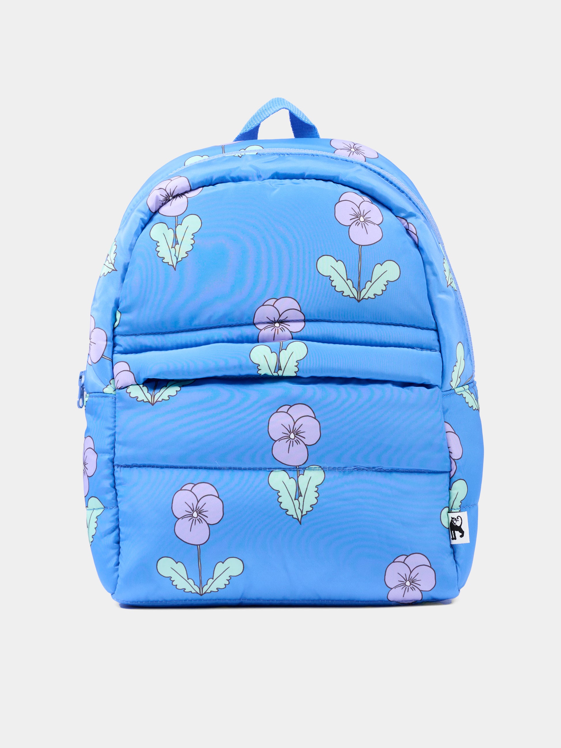 Zaino azzurro per bambina floreale,Mini Rodini,2676013160