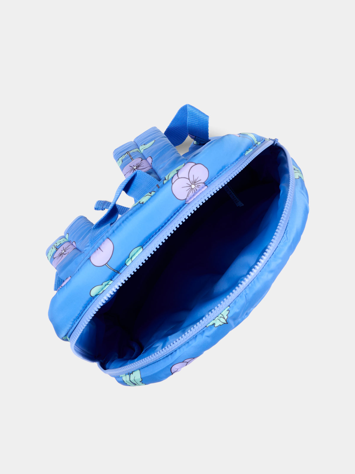 Zaino azzurro per bambina floreale,Mini Rodini,2676013160