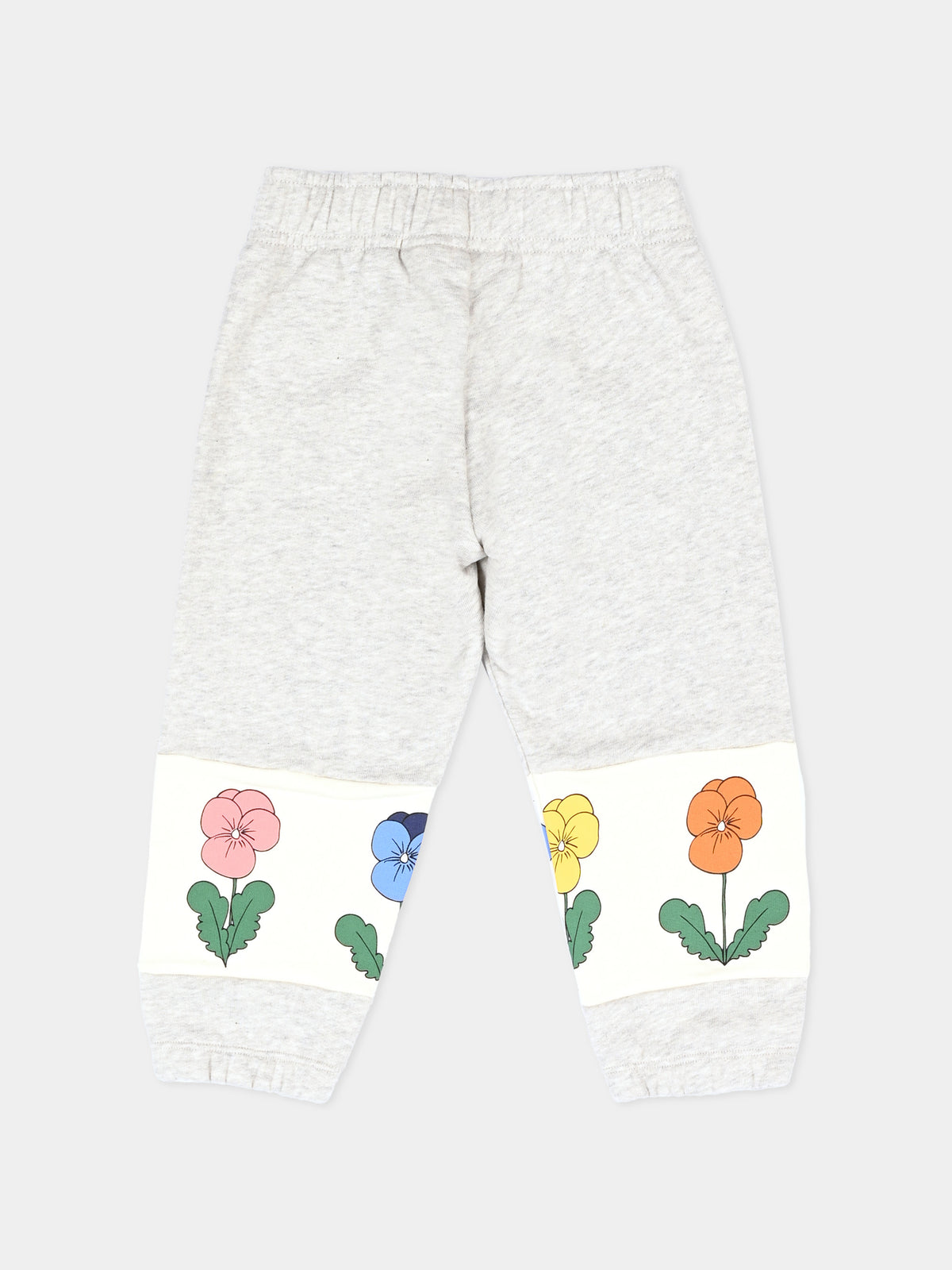 Pantalone grigio per bambina con fiori,Mini Rodini,2673011794