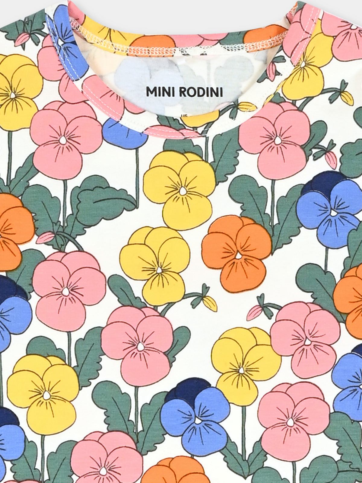 T-shirt a manica corta multicolor per bambina,Mini Rodini,2672012500