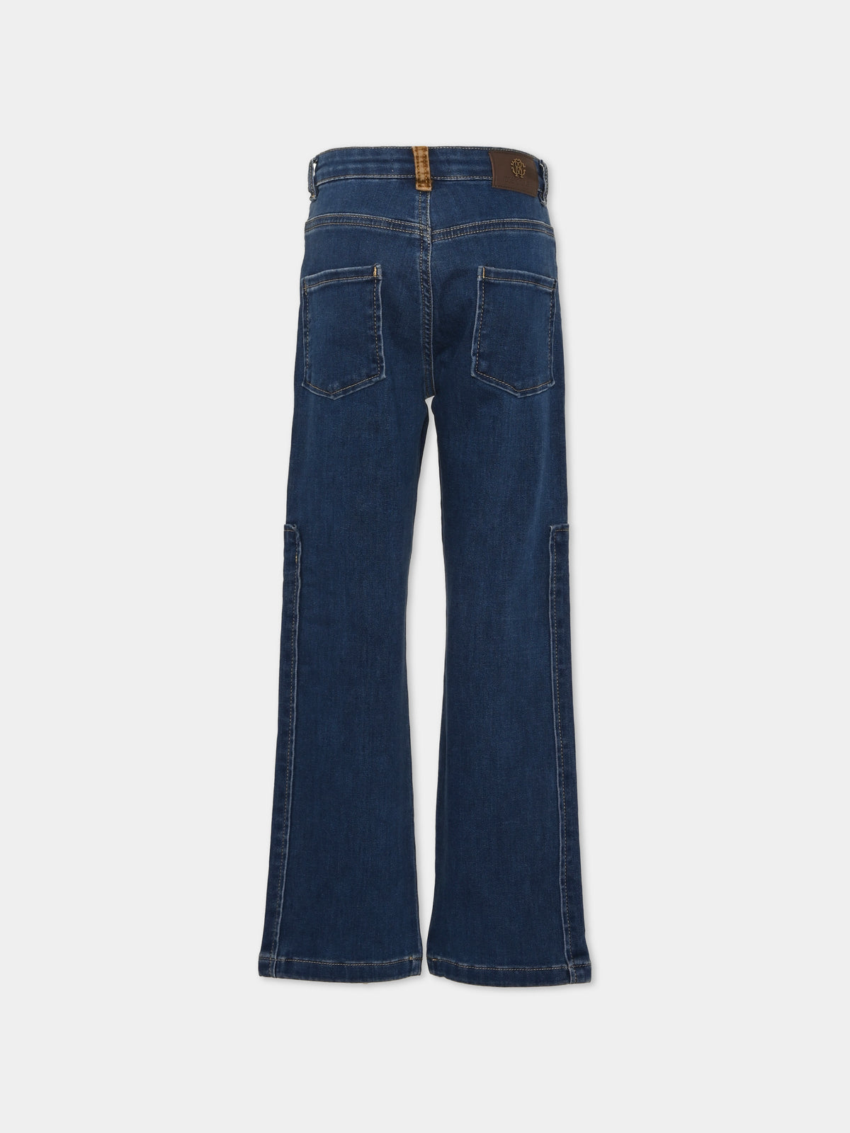 Jeans denim per bambino,Roberto Cavalli Kids,CBA26018JE D.BLUE_MED