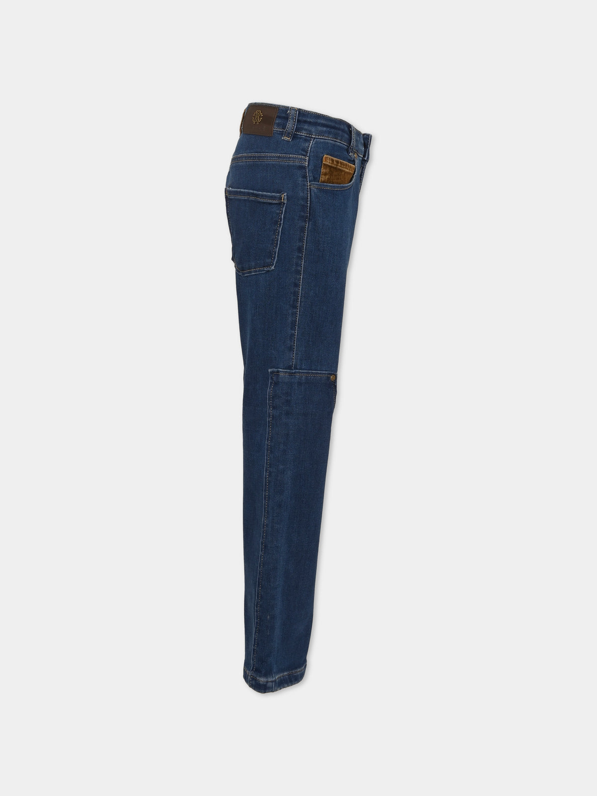 Jeans denim per bambino,Roberto Cavalli Kids,CBA26018JE D.BLUE_MED