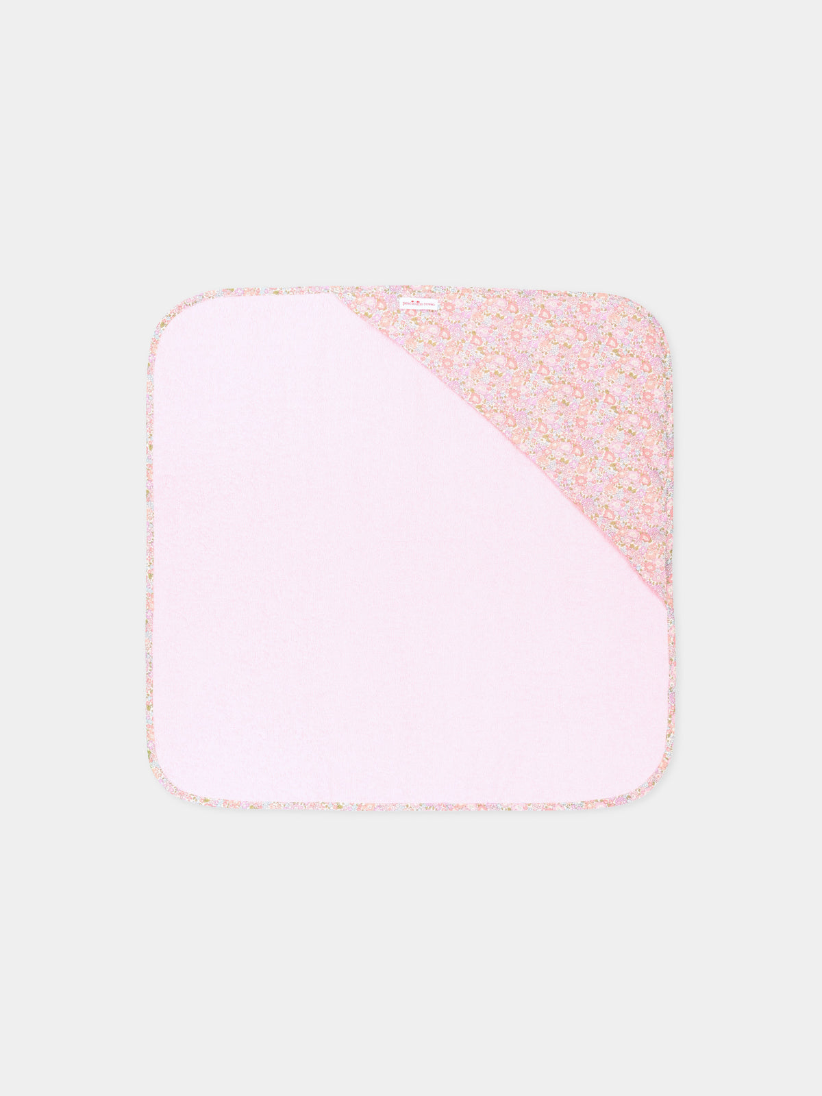 Accappatoio rosa per neonata con dettagli Liberty,Pesciolino Rosso,QD FW S 264