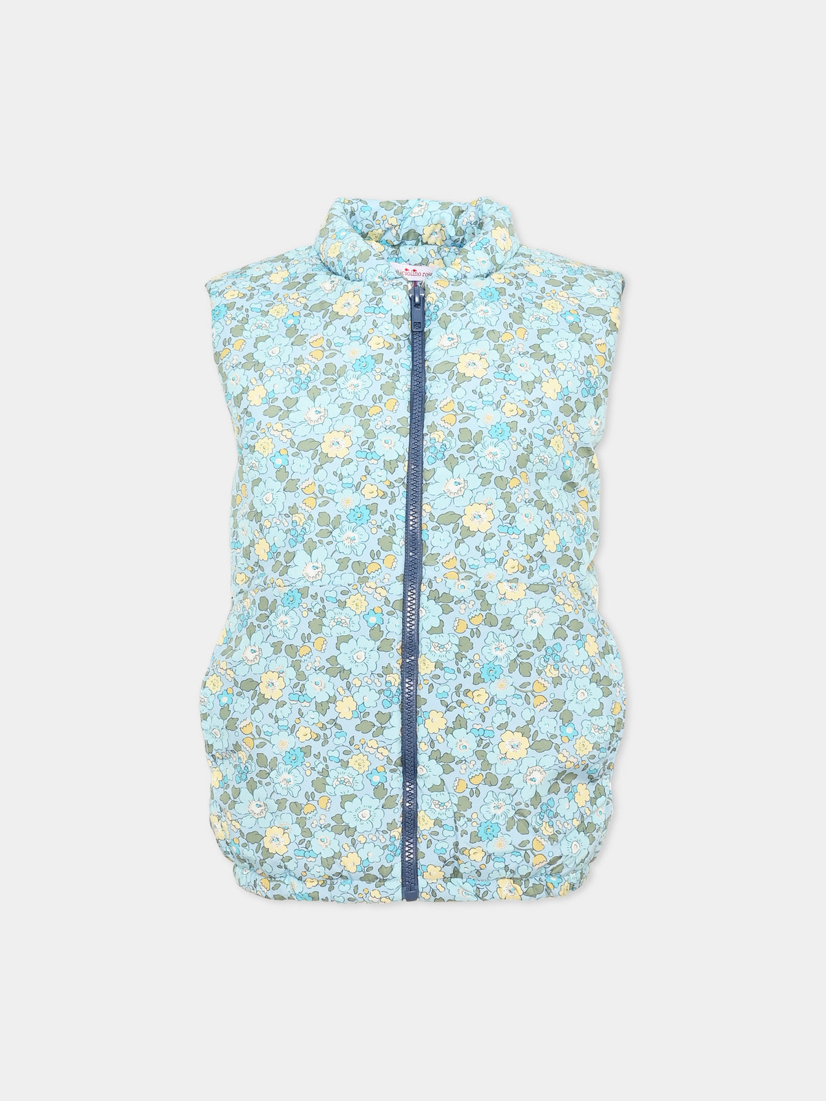 Gilet celeste Liberty per bambina,Pesciolino Rosso,PMSM 30 S 183