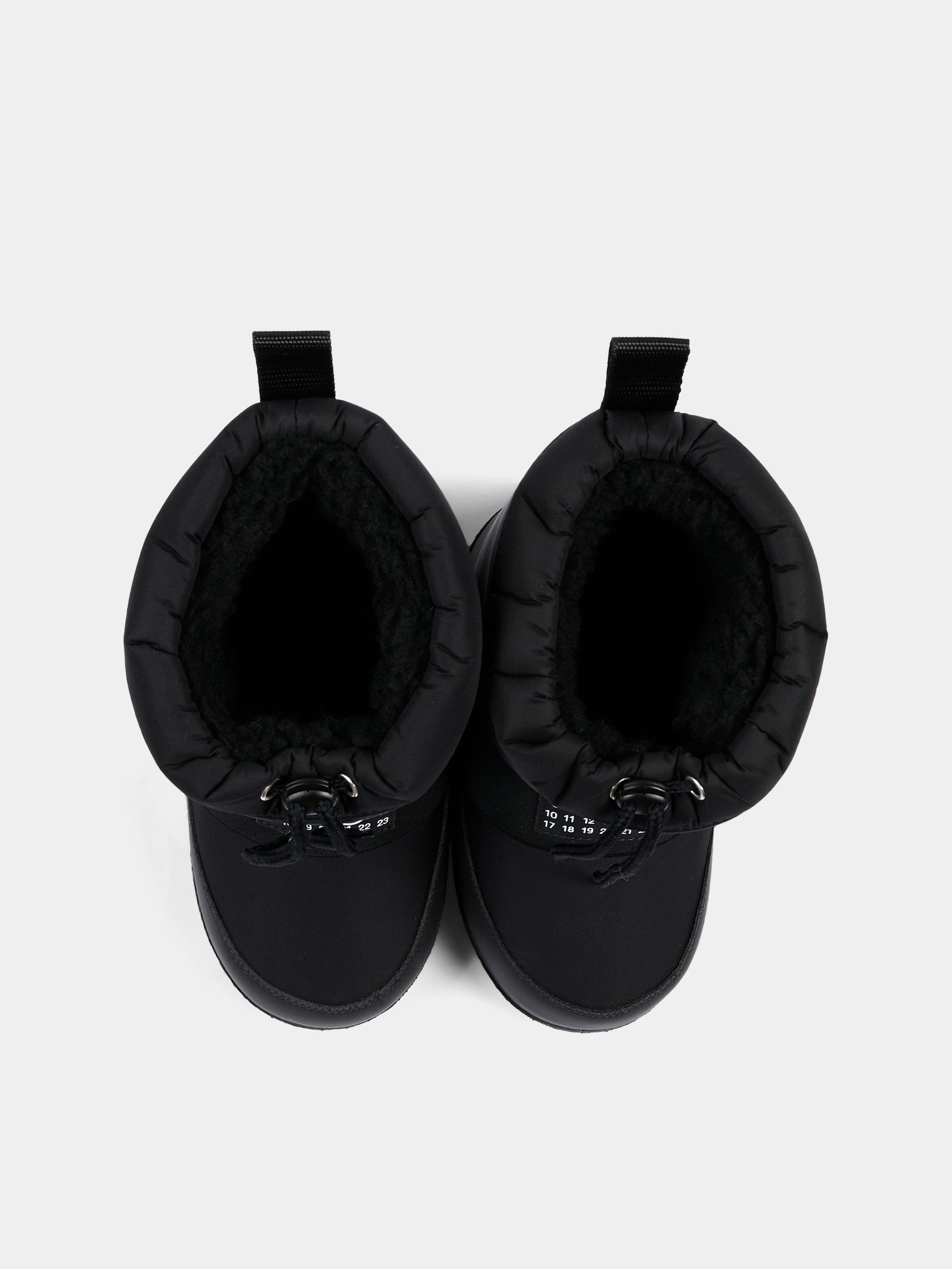 Stivali Neve neri per bambini con logo,Mm6 Maison Margiela,83950 VAR1