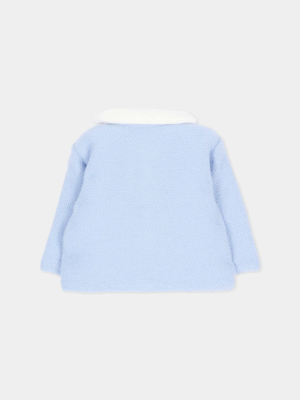 Cappotto celeste per neonato in maglia,Paz Rodríguez,012 113918 20 H56