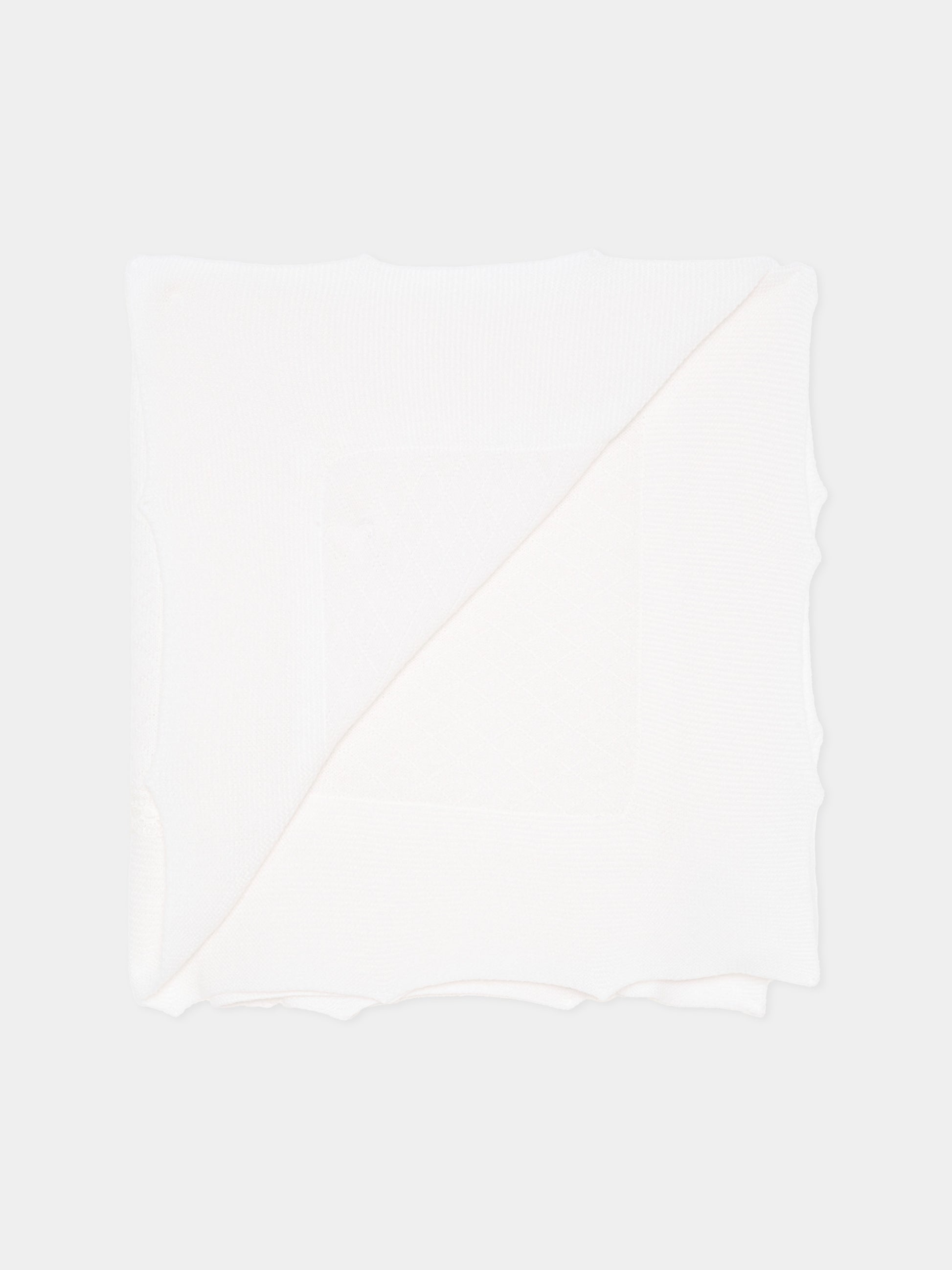 Coperta bianca per neonati smerlata,Paz Rodríguez,029 114012 6060 H56