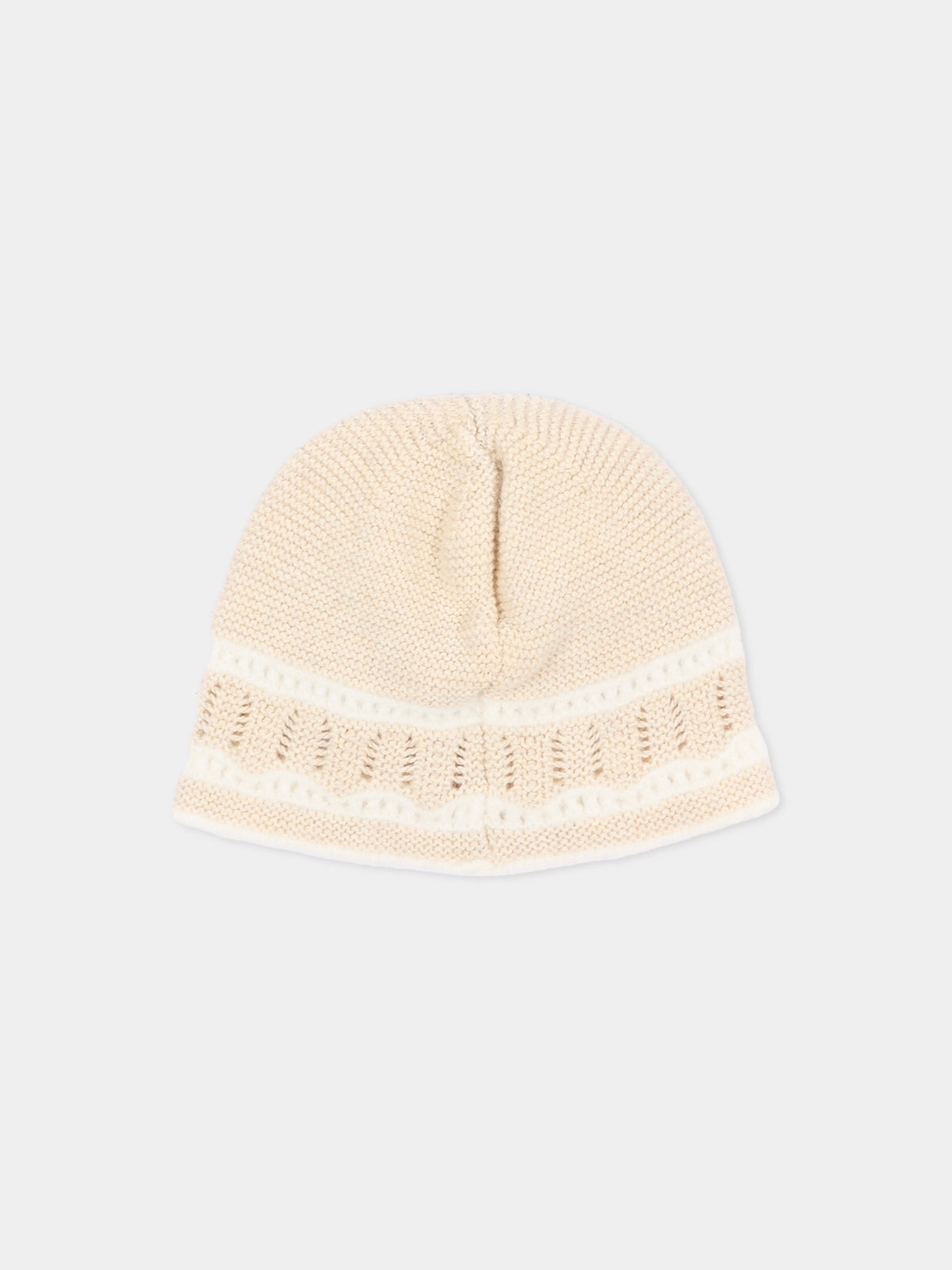 Cappello neonato avorio in maglia,Paz Rodríguez,040 124033 7360 H94