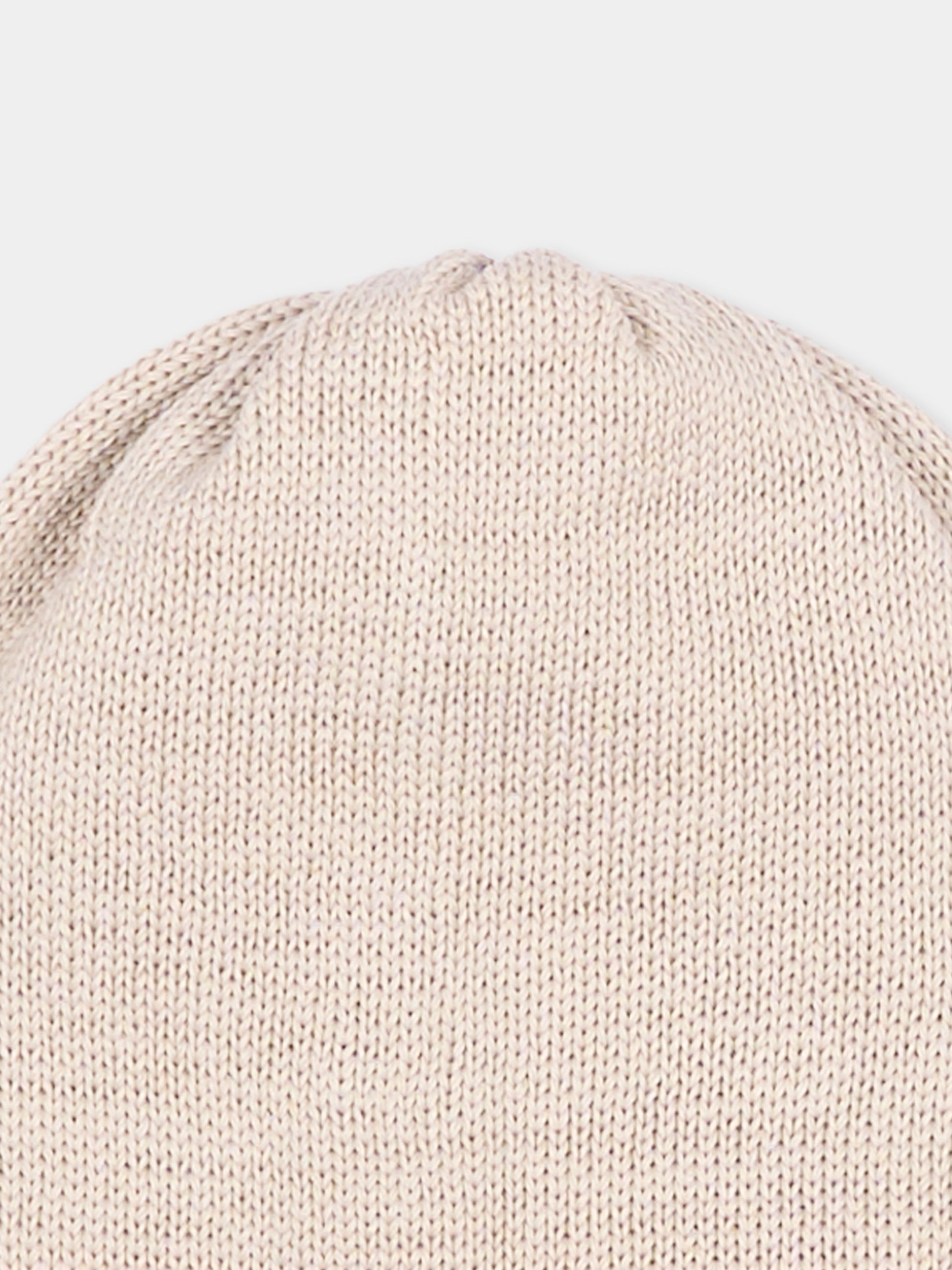 Cappellino beige per neonati,Little Bear,3019 CORDA
