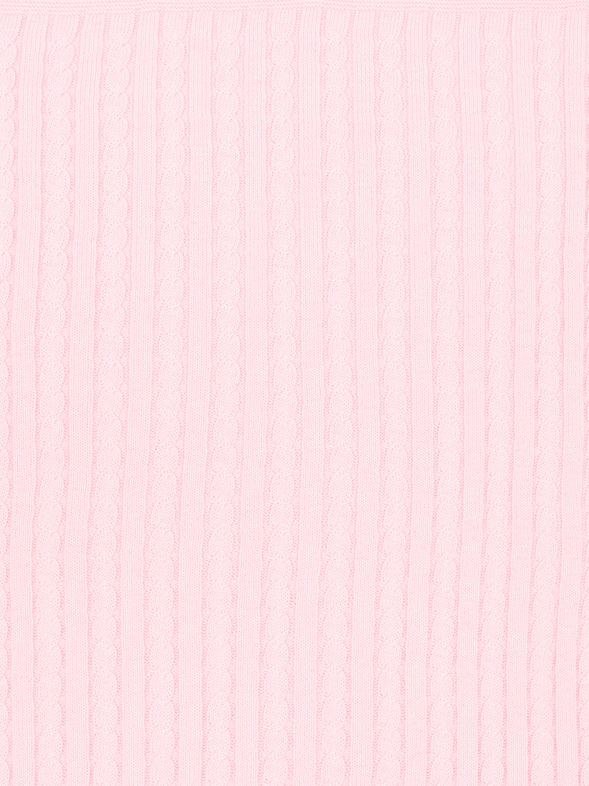 Coperta rosa per neonata a trecce,Little Bear,3107 ROSA M