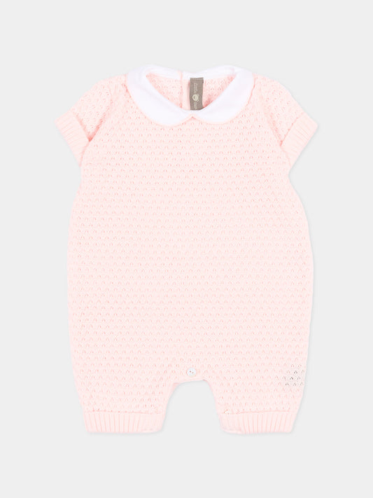 Pagliaccetto rosa per neonata traforato,Little Bear,3114 CIPRIA