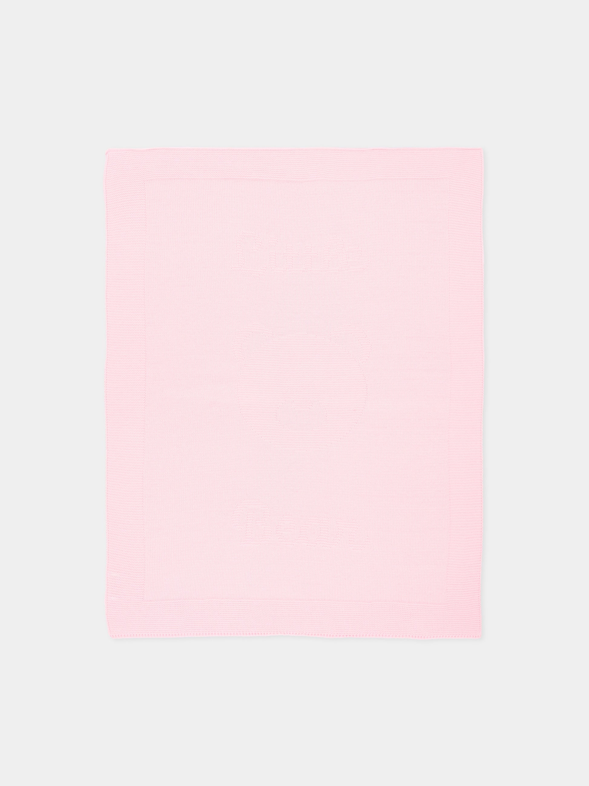 Coperta rosa per neonata con orsetto,Little Bear,3119 ROSA M