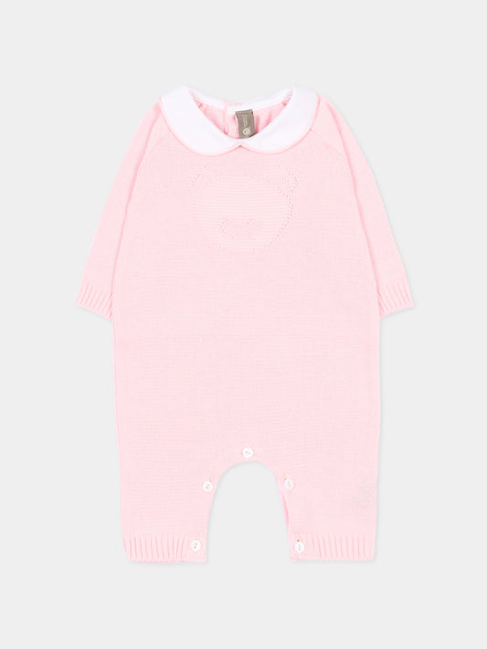 Tutina rosa per neonata con orsetto,Little Bear,3141 ROSA M