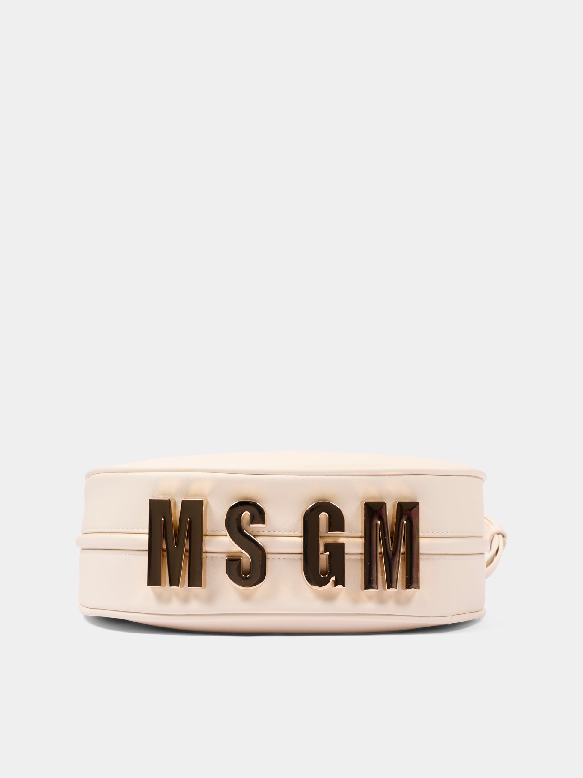 Borsa avorio per bambina con logo,Msgm Kids,F6MSJGBA180 013