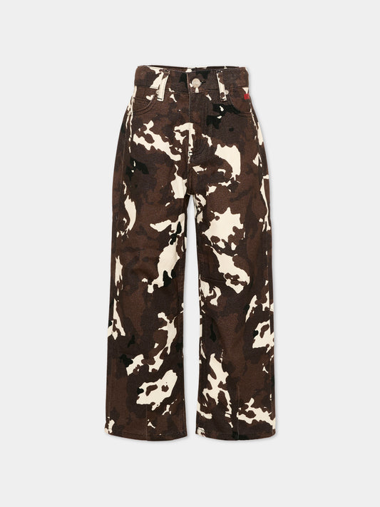 Pantaloni multicolor camouflage per bambina,Msgm Kids,F6MSJGPA053 MS097