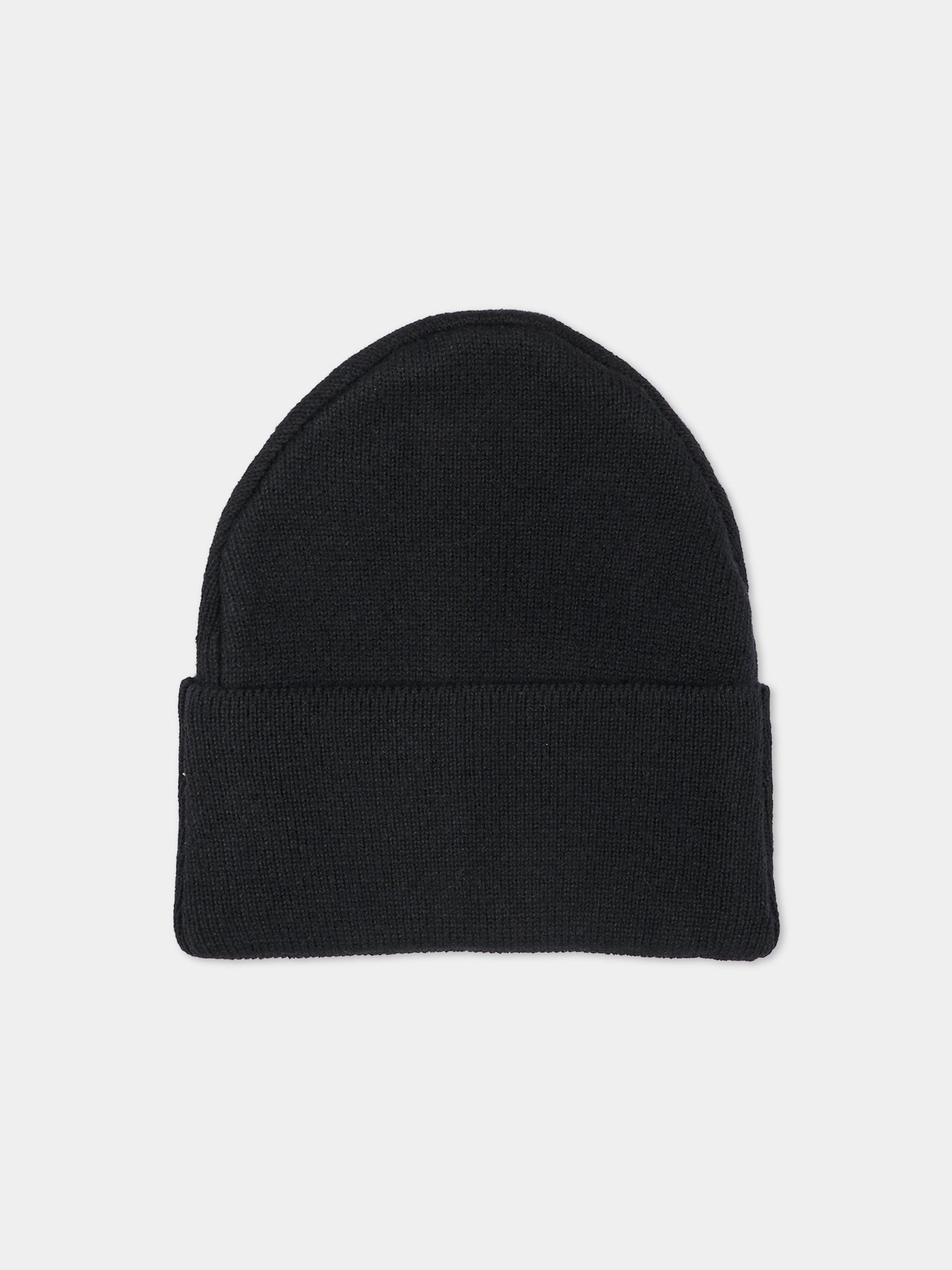 Berretto nero per bambini con logo,Msgm Kids,F6MSJUHT029 110