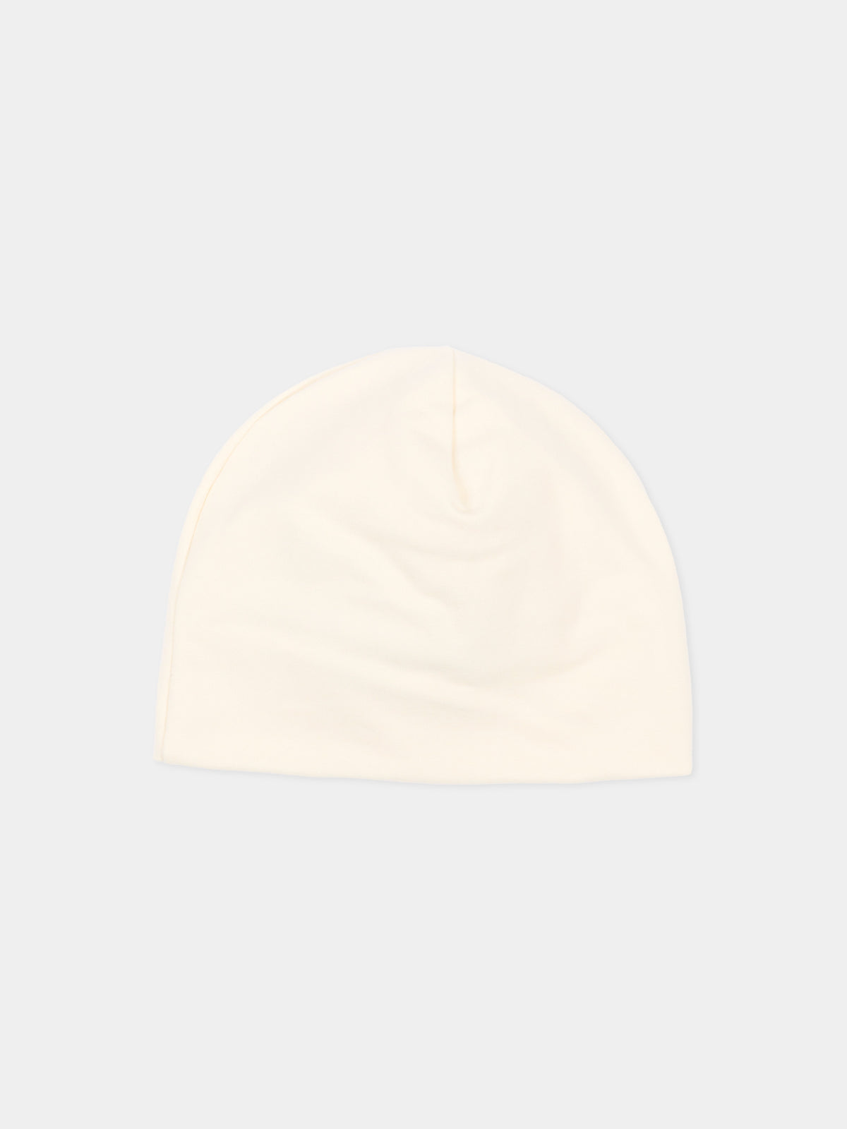 Berretto avorio per neonati con logo,Msgm Kids,F6MSUNHT348 013