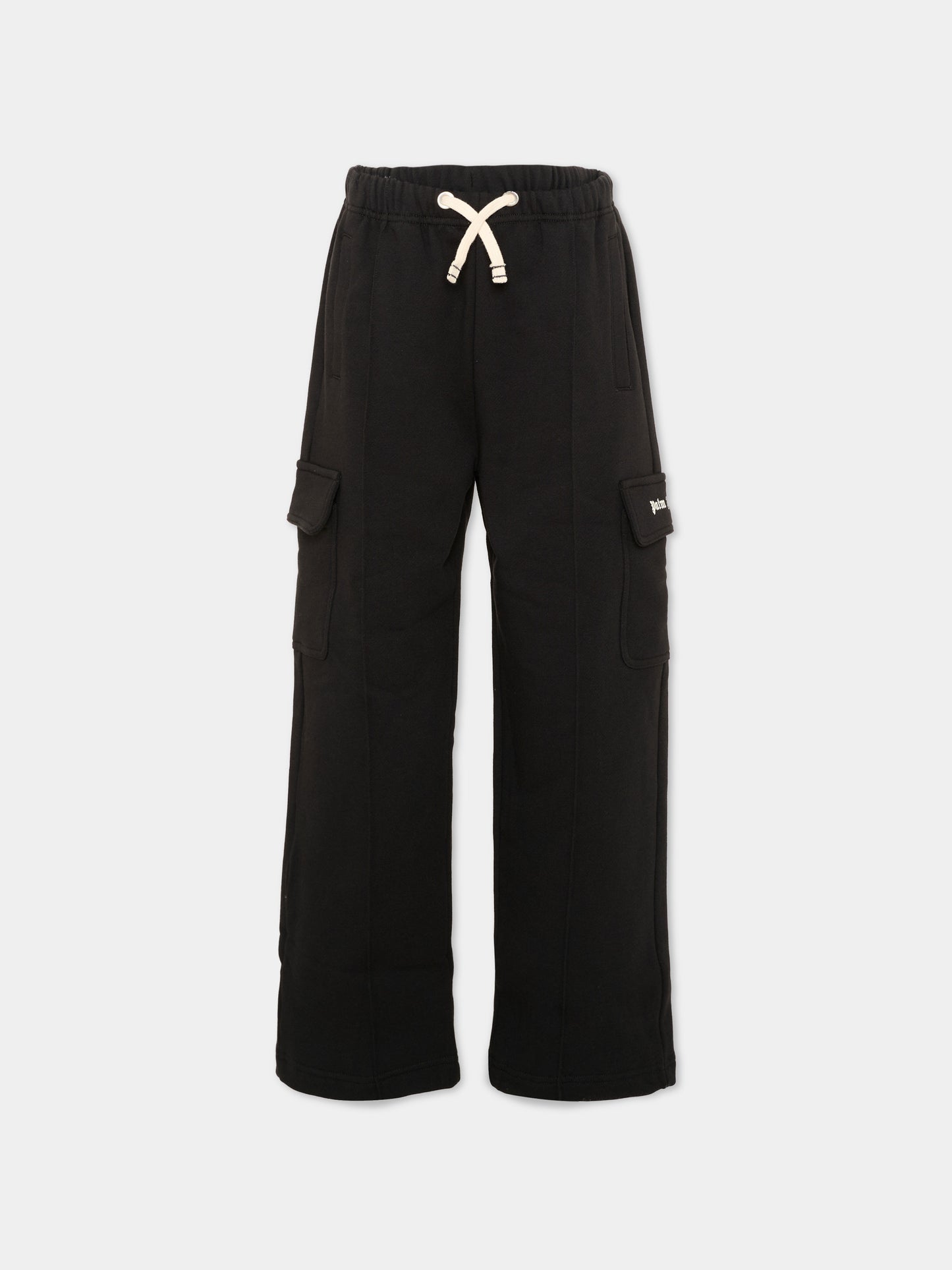 Pantalone nero per bambino con logo,Palm Angels,F6PAJBFP220 110
