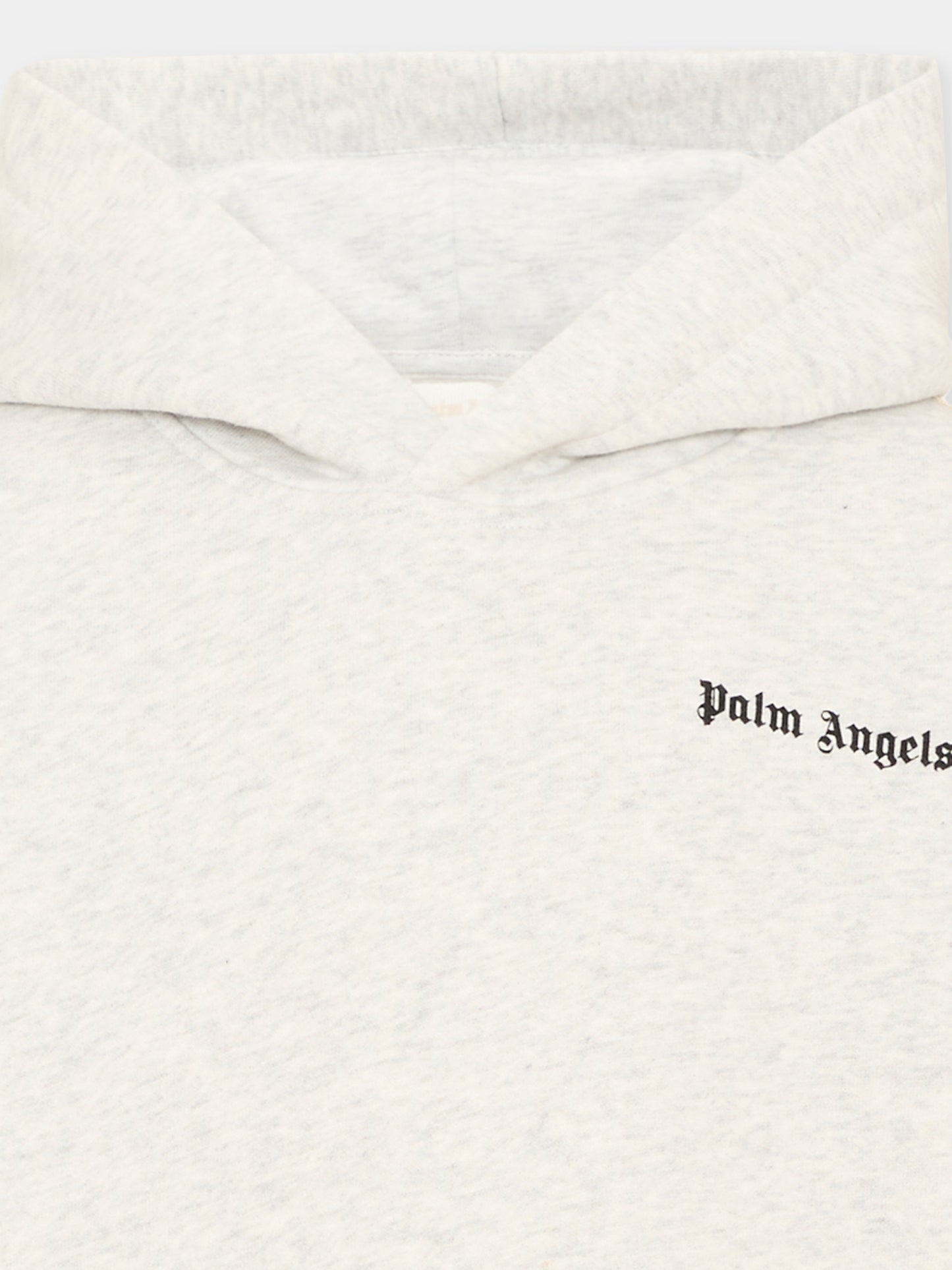 Felpa grigia per bambino con logo,Palm Angels,F6PAJBHS024 101