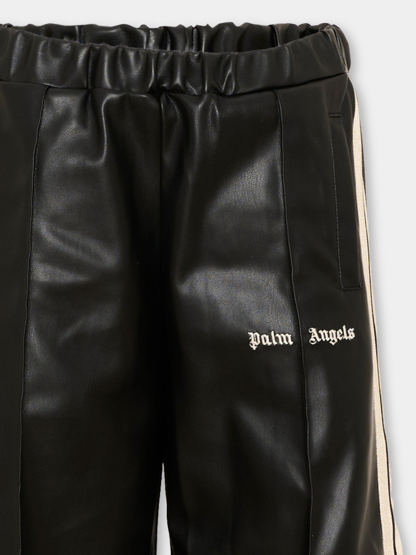 Pantalone nero per bambini con logo,Palm Angels,F6PAJBPA165 110