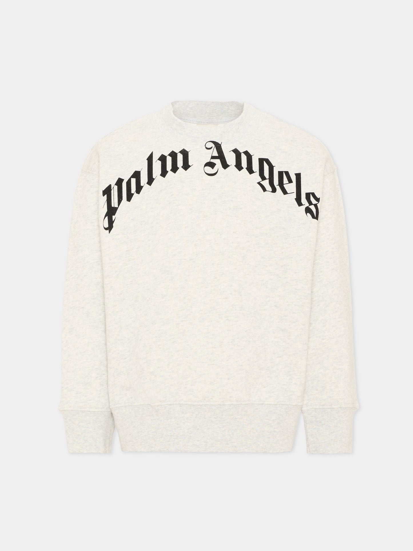 Felpa grigia per bambini con logo,Palm Angels,F6PAJBSW014 101