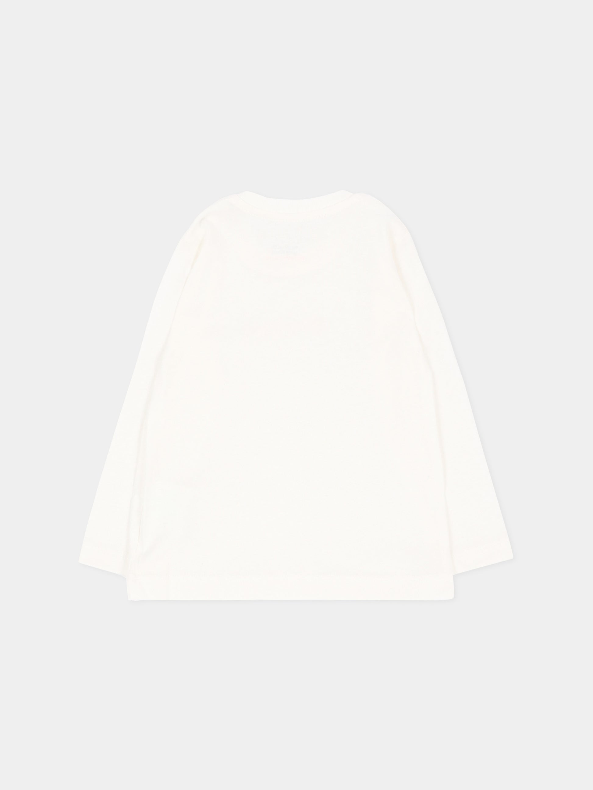 T-shirt avorio per neonata con logo,Palm Angels,F6PANGTH186 412