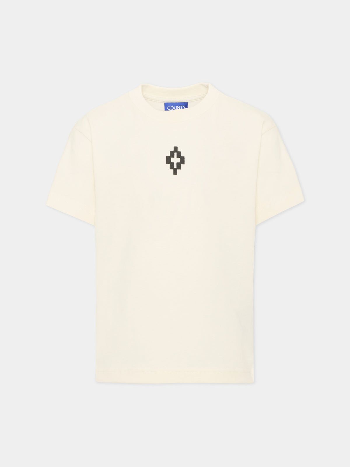 T-shirt a manica corta avorio per bambino,County Of Milan Kids,F6CMJBTH049 412