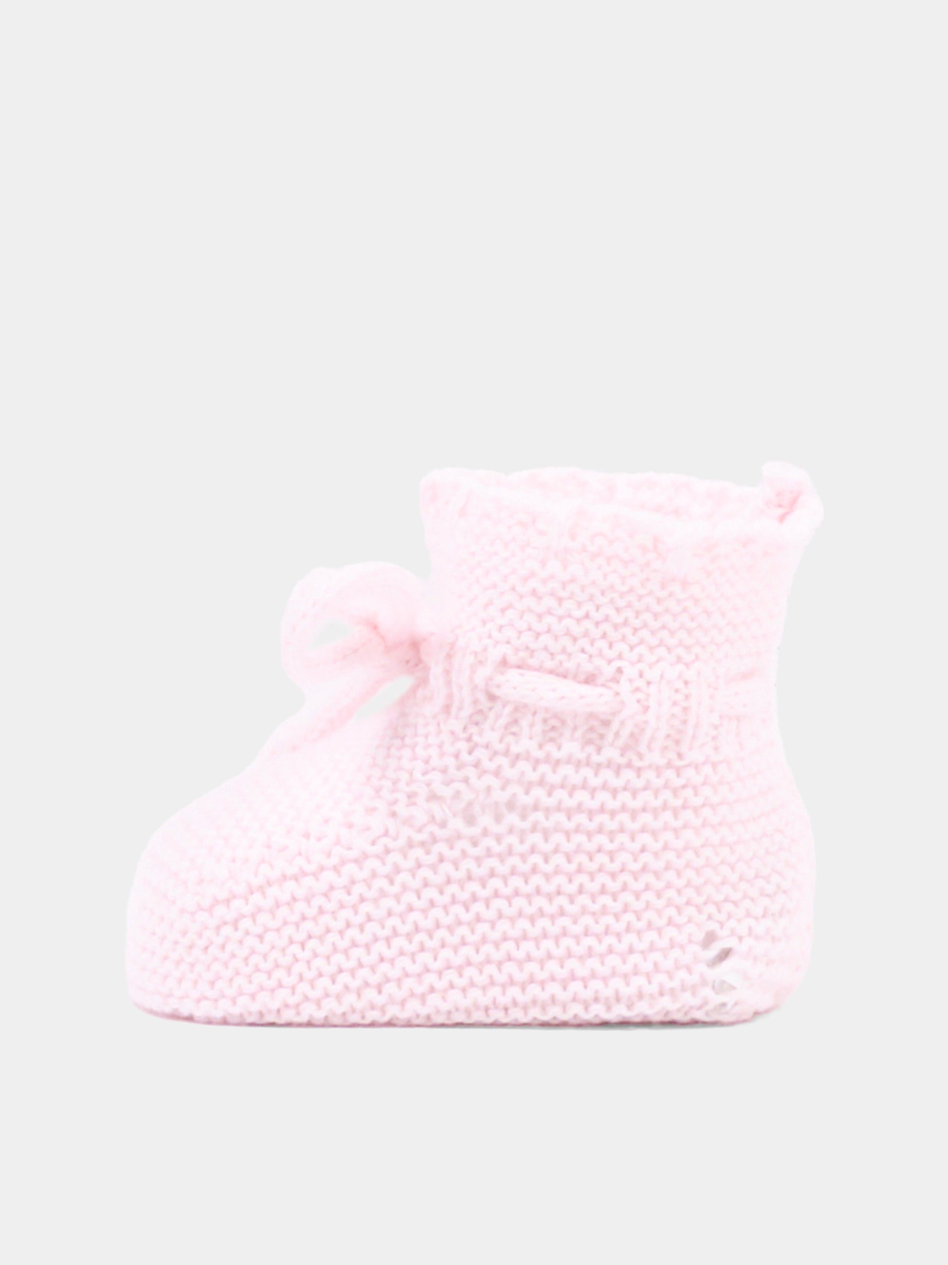 Babbucce rosa per neonata in maglia,Martín Aranda,023-10325 P03