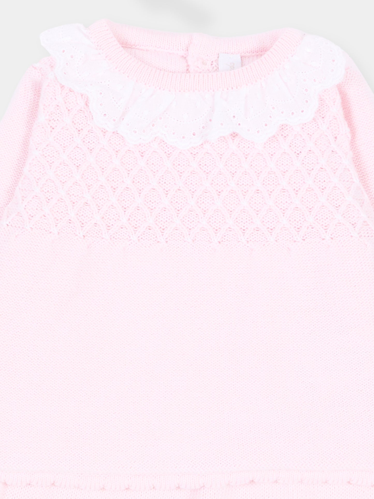 Completo nascita rosa per neonata in maglia,Martín Aranda,004-11322 P03