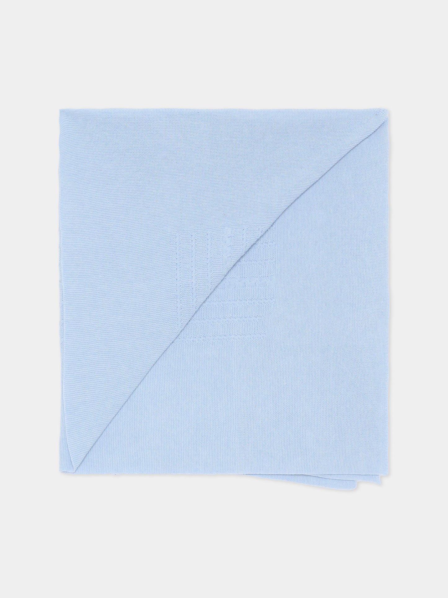 Coperta azzurra in maglia per neonato,Martín Aranda,021-10323 C08