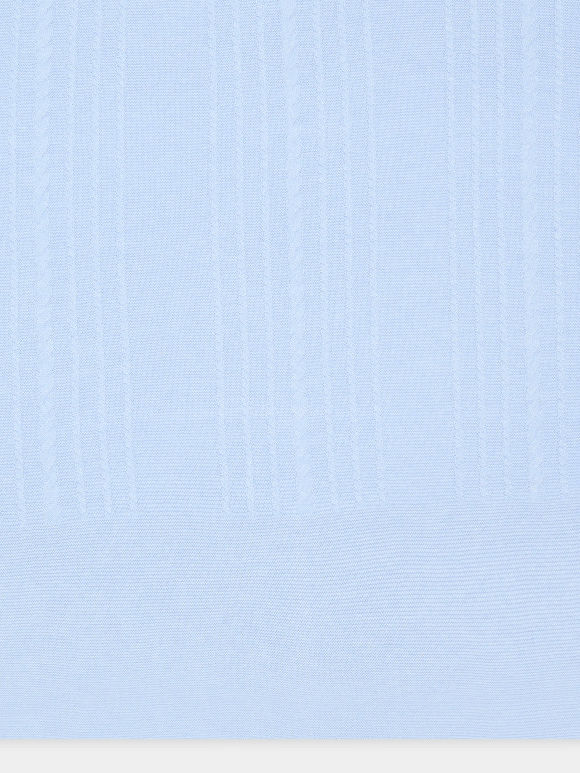 Coperta azzurra in maglia per neonato,Martín Aranda,021-10323 C08