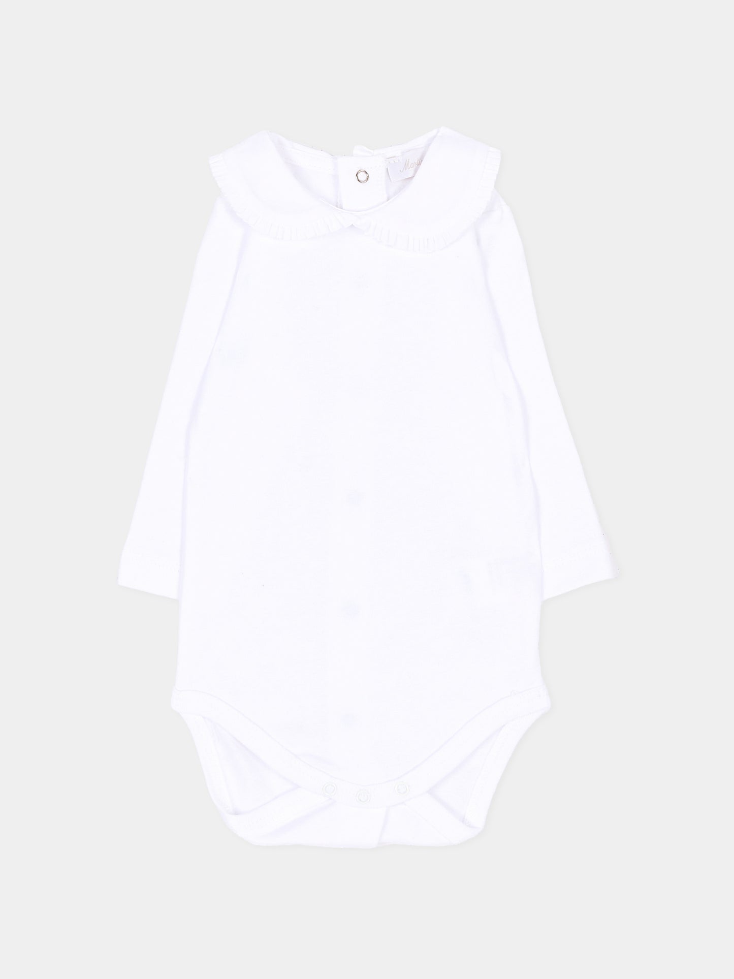 Body bianco per neonati con colletto,Martín Aranda,026-22335 PW01